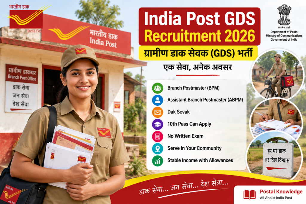 India Post GDS Recruitment 2026 – Gramin Dak Sevak भर्ती