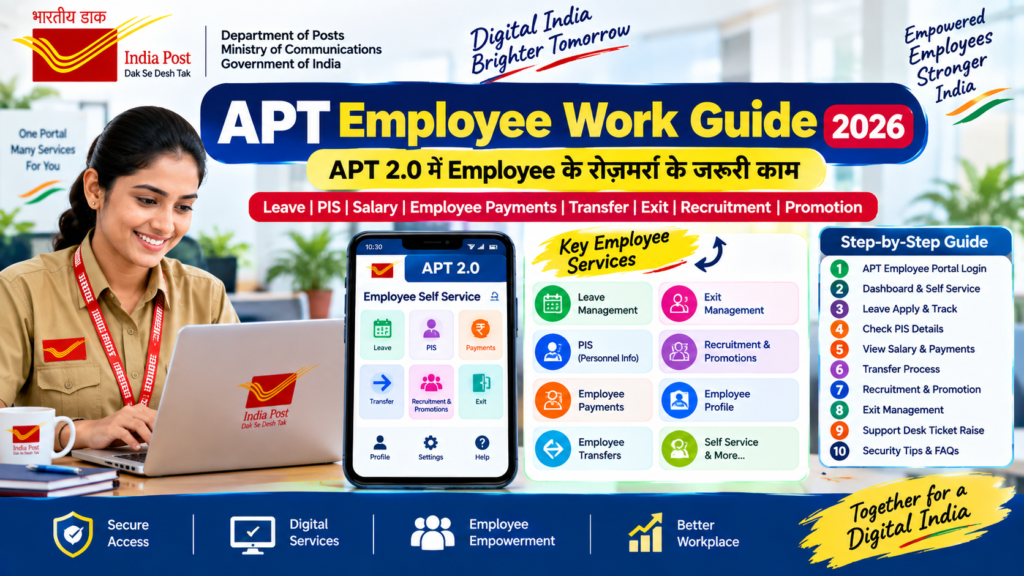APT Employee Work Guide 2026 – India Post APT 2.0 Employee Self Service