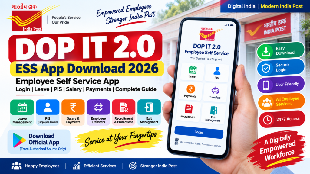 DOP IT 2.0 ESS App Download 2026 – Employee Self Service
