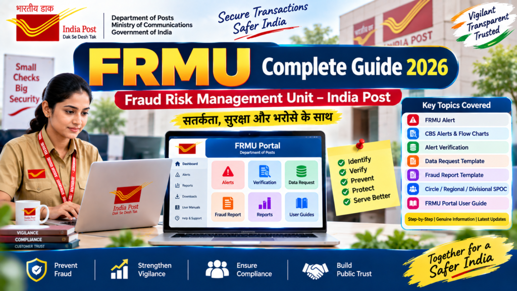 FRMU Complete Guide 2026 – India Post Fraud Risk Management Unit