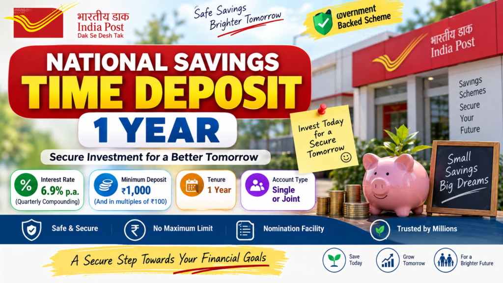 Post Office 1 Year Time Deposit 2026 interest rate 6.9 percent